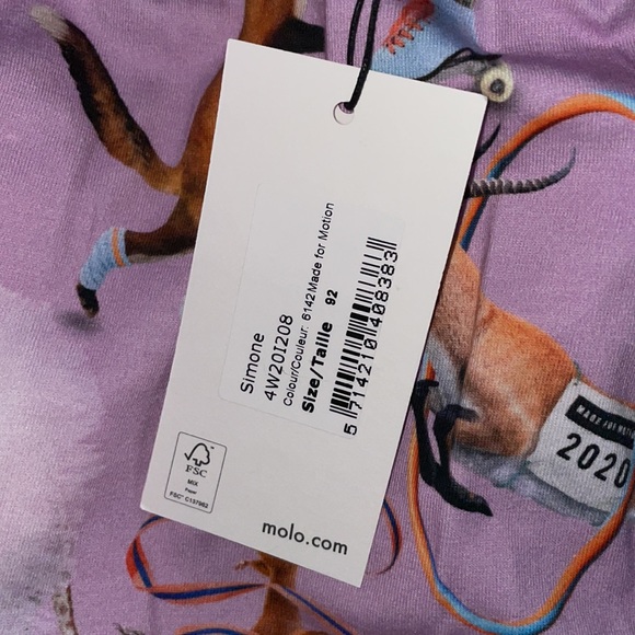 MOLO Pants Joggers Sweatpants Simone Made For Motion Size 2 NWT - Picture 4 of 4